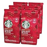 STARBUCKS Holiday Blend Roast Ganze Kaffeebohnen (6 x 190g)