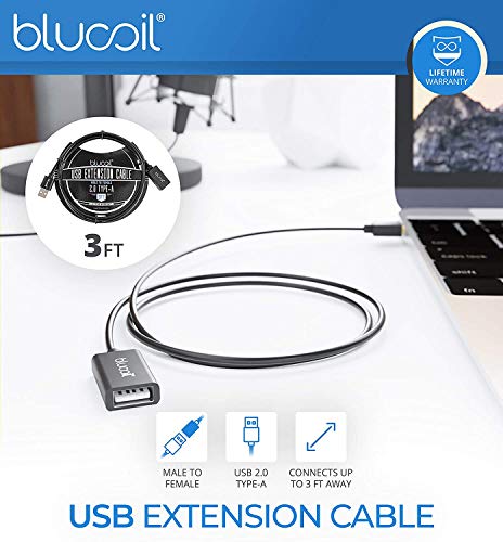 Samson Meteor Mic Usb Studio Condenser Microphone With Mute Switch For Windows And Mac (Chrome) Bundle With Blucoil 3-Ft Usb 2.0 Type-A Extension Cable, And Mini Usb Type-A Hub With 4 Usb Ports #TOP4
