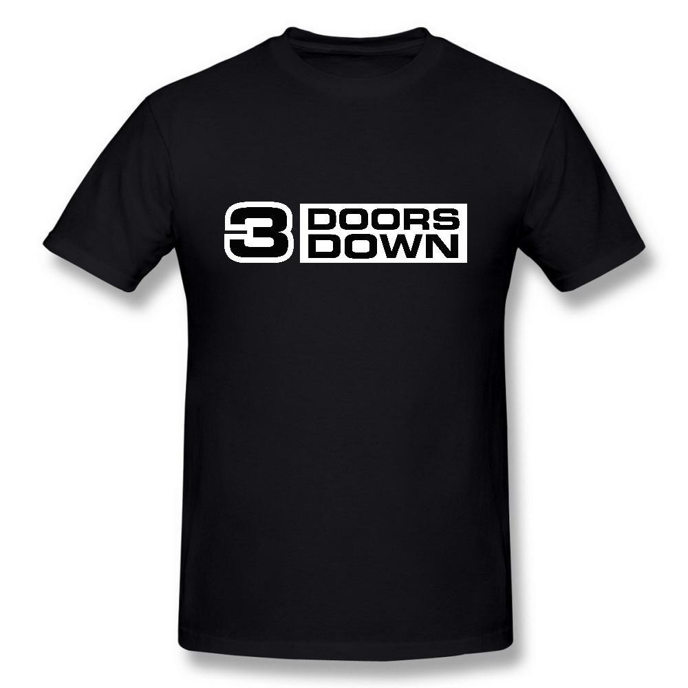 Next Style Men's 3 Doors Down Rock Band Logo Black T Shirt