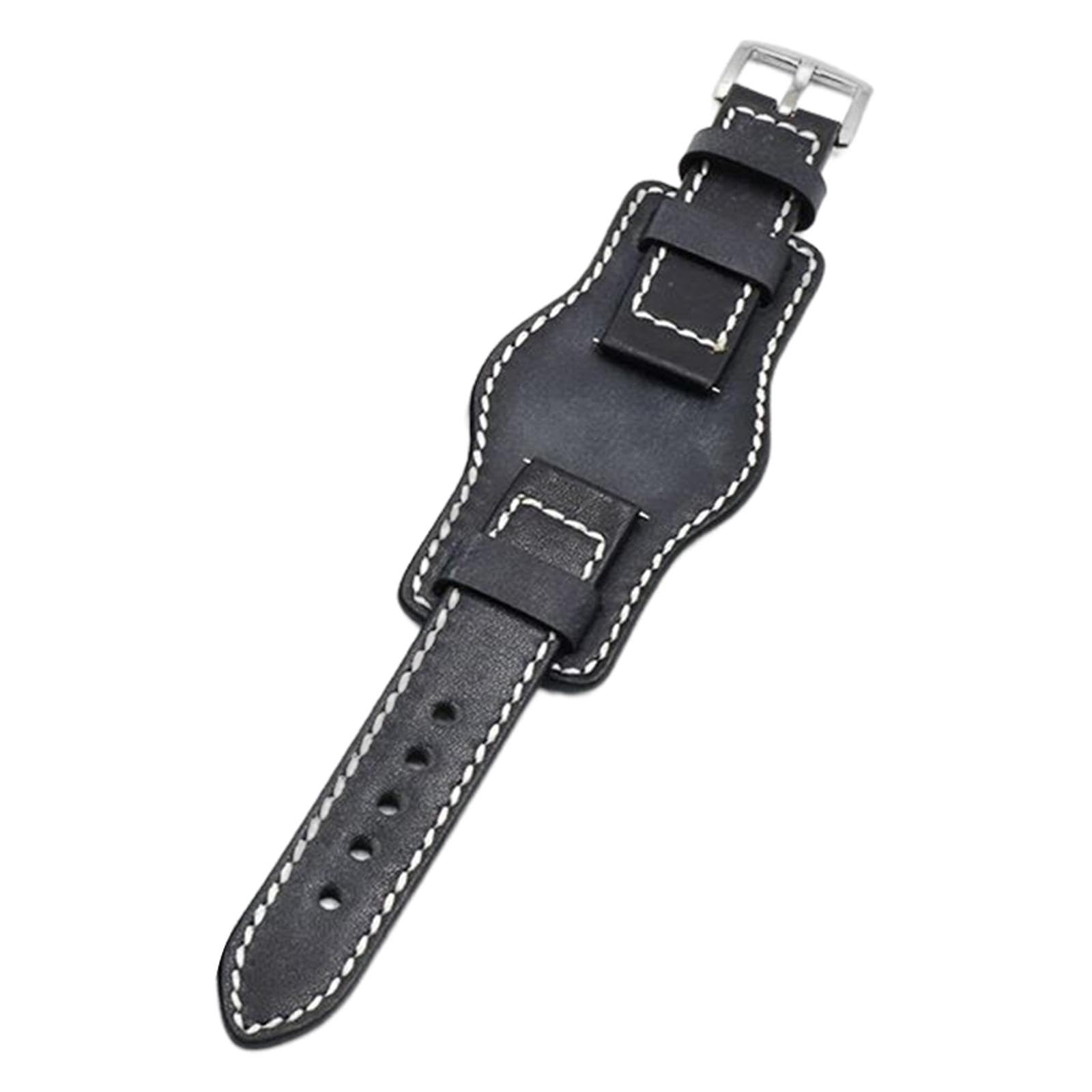 MYADDICTION Genuine Leather Cuff Watch Bracelet 20mm Handmade Sewing Accessories Black Jewelry & Watches | Watches, Parts & Accessories | Wristwatch Bands (B0CHSB1D81) Amazon Price History, Amazon Price Tracker