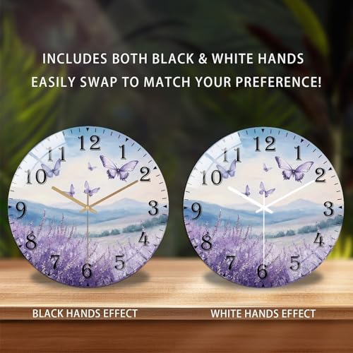 Reloj de pared acrílico silencioso de 8 pulgadas Lancholy miniatura 2