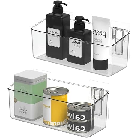 Adhesive Bathroom Wall Caddy Storage Organizer for Your Bathroom Wall