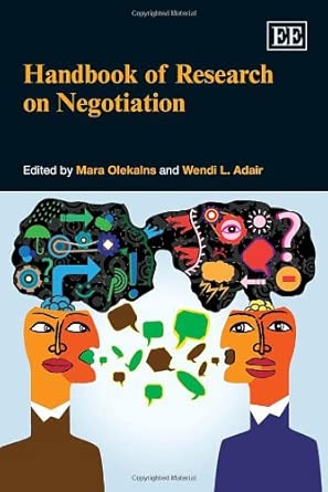Handbook of Research on Negotiation book cover