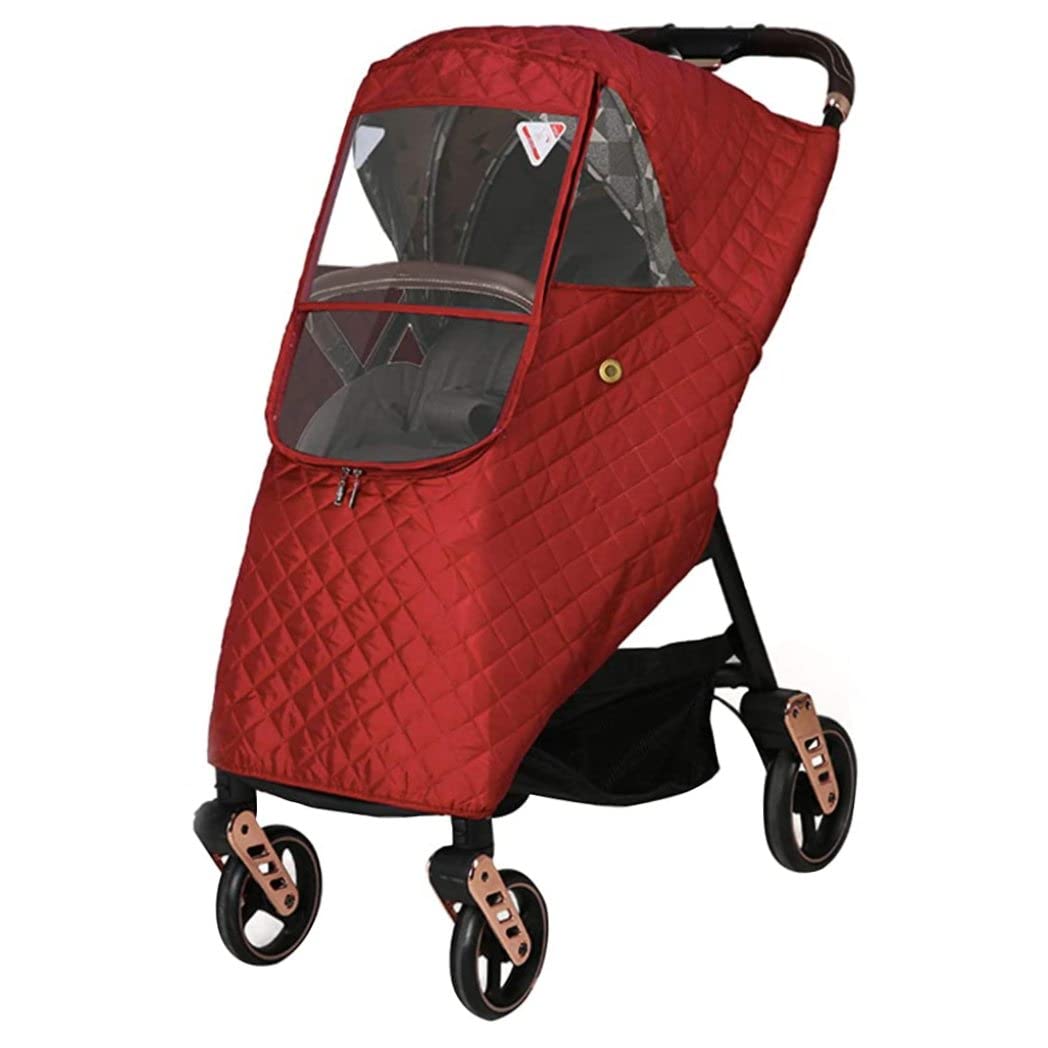 Funda de invierno para cochecito de bebé, cubierta de lluvia universal para cochecito, parabrisas, cubierta de lluvia para mantener el calor en invierno, protector contra el clima para cochecito de
