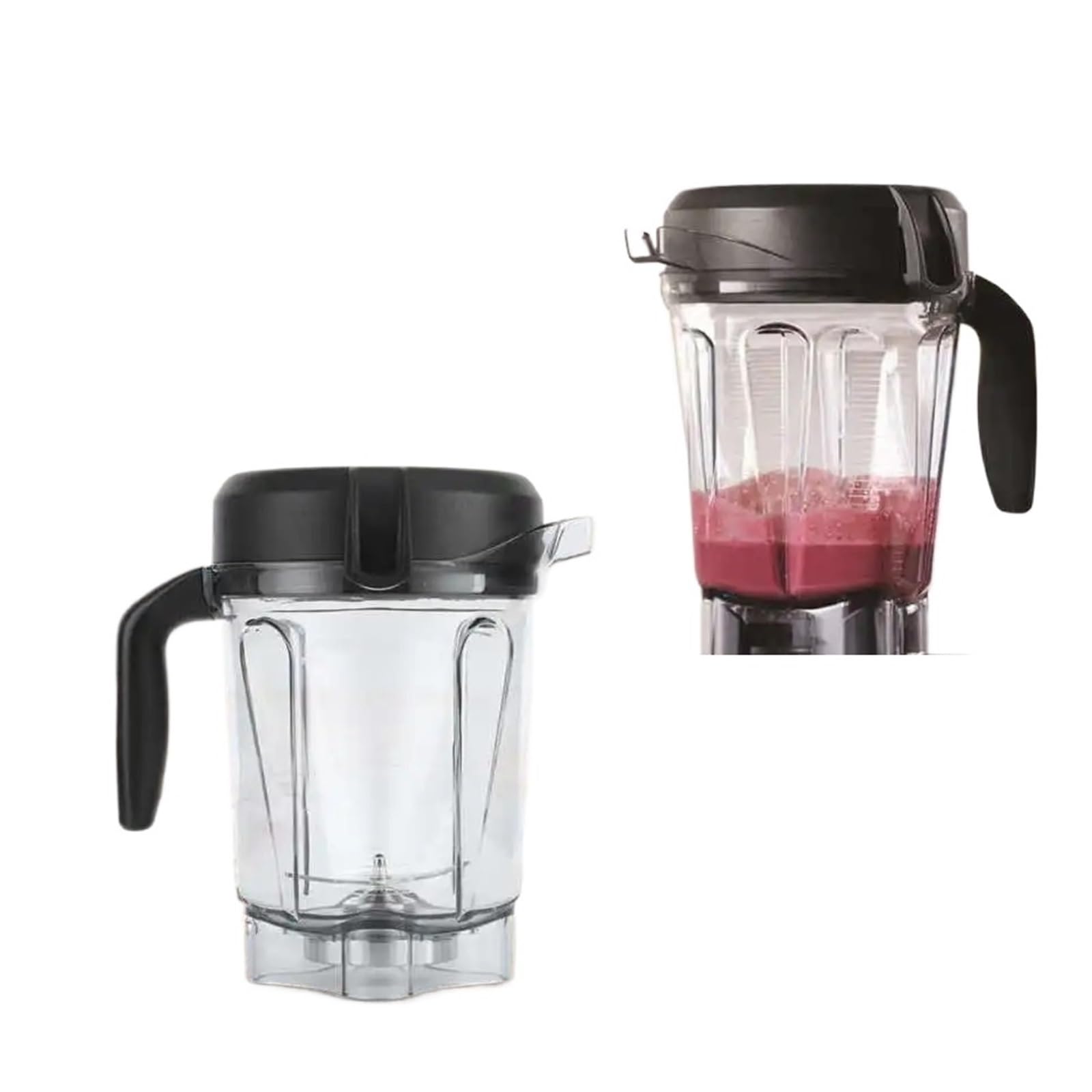 Compatible con Vitamix, recipiente de licuadora transparente de 64oz y 2L