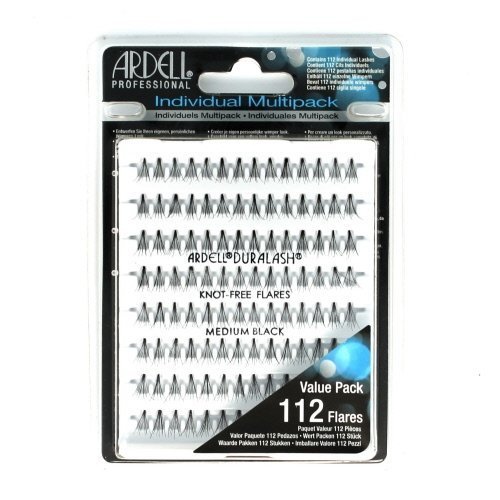 (3 Pack) ARDELL Professional Individual Multipack Knot-Free Flares - Medium Black