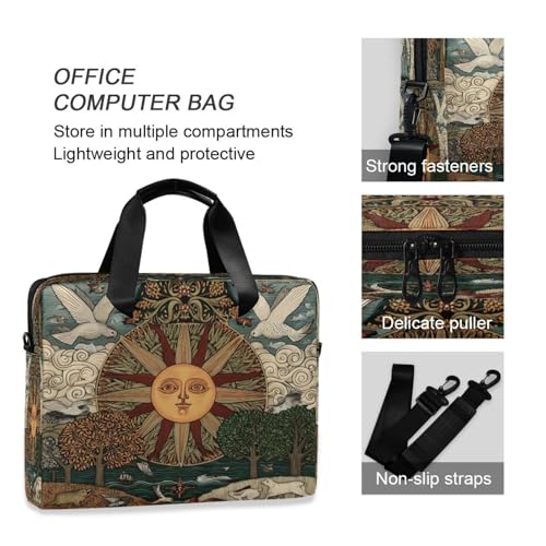 Funda para laptop ALAZA con diseño bohemio y correa miniatura 5