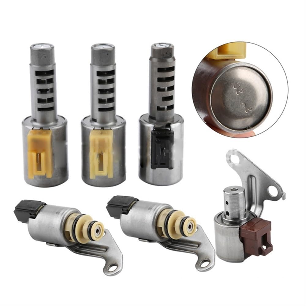 Wxnlbb One Color 6Pcs Automatic Transmission Valve Body Solenoids Compatible With U540,U540e Transmission Compatible With Toyota Vios Yaris