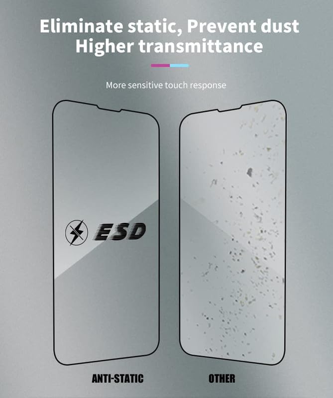 Image of TANTEK TitanGuard Tempered Glass Screen Protector Guard for Nothing Phone 1-9H Hardness, Military Grade, Anti-Static, Easy Installation Kit - 1 PACK