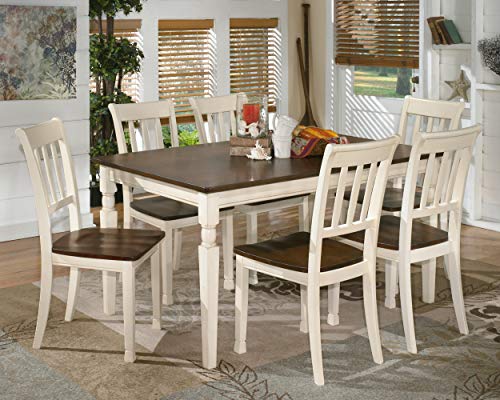 Signature Design By Ashley Whitesburg Cottage Rake Back Dining Chair, 2 Count, Brown & White #TOP5