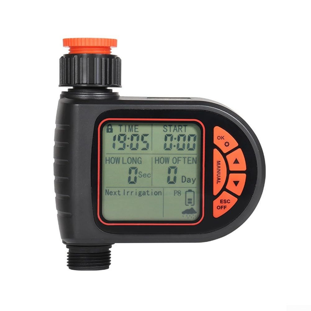 ZYWUOY Temporizador digital de agua con sensor de lluvia, controlador automático para riego de ahorro de agua