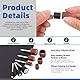 Glarks 136Pcs Abrasive Grinding Stone Points and Sanding Drum Assortment Kit, Polishing Buffing Wheels Grinding Bits and Drum Sander Sanding Sleeves with Drum Mandrels Set for Rotary Tool