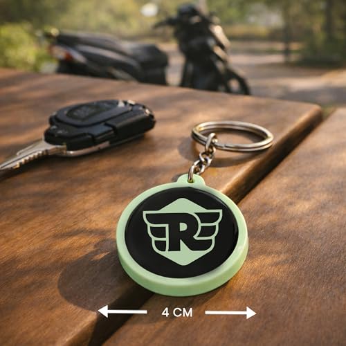 Image of Mi Glow Store Glow in Dark Keychain for Bike Men | Gift for Man | Bike Accessories | Charges in Light Glows in Dark | Key chain for Bike