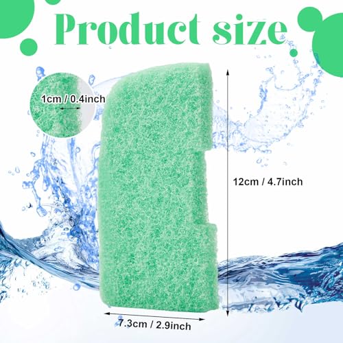 Image of Threlaco 10 Pack Phosphate Remover Pads Compatible with fluval 307 /407 /306 /406, Aquarium Filter Replacement Pads for Fish Tank (Green)