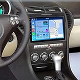 2+32G Android 13 Car Radio for Mercedes R171 SLK200 SLK280 SLK300 SLK350 SLK55 2004-2010, 10 Inch Screen Stereo Bluetooth Double Din Radio with Wireless Carplay Android Auto GPS WiFi RDS Backup Camera