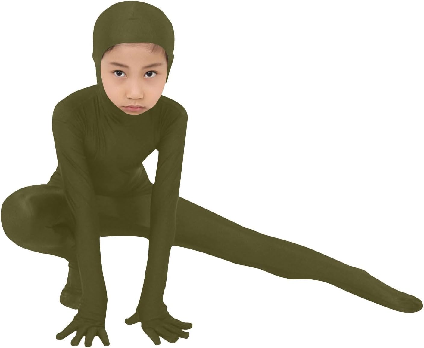 Girl's and Boy's Spandex Open Face Bodysuit Kids Stretchy 2025 Halloween Costumes Cosplay Zentai Suit Outfits - Image 3