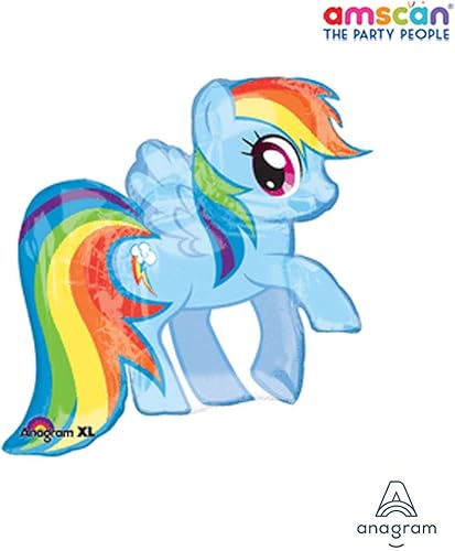 Miniatura 3 de Anagram MLP Little Pony - Ramo de globos de papel de aluminio, multicolor, accesorio de fiesta, 5º cumpleaños, con licencia oficial por Anagram