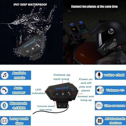Casque scooter Bluetooth résistant au vent avec double visière