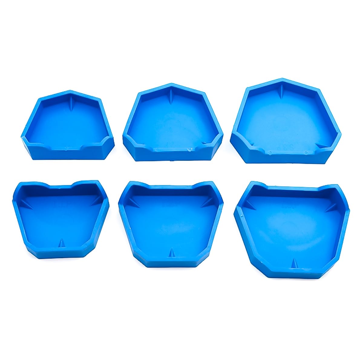Base de yeso para modelo dental 6 piezas bandeja de moldes impresión dental