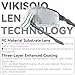 VIKISOIO Photochromic Cycling Glasses Sports Sunglasses for Men Women, UV Protection, Mountain Bike MTB Bicycle Riding (White Frame - Gray Len)