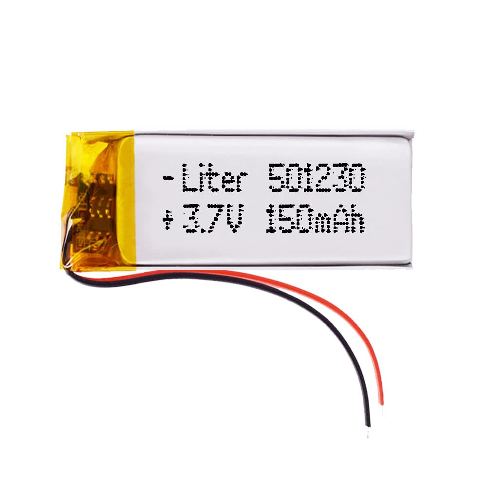 Batería 501035 LiPo 3.7V 130mAh 0.481Wh 1S 5C Liter Energy Battery para Electrónica Recargable teléfono portátil vídeo smartwatch Reloj GPS - No Apta para Radio Control 35x10x5mm (130mAh|501035) — view 9