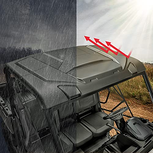 Kemimoto Hard Roof Top Plastic Rooftop Compatible With Can Am Defender Hd8 Hd10 2016 2017 2018 2019 2020 2021 2022 2023 Oe Replacement #715002430 #TOP3