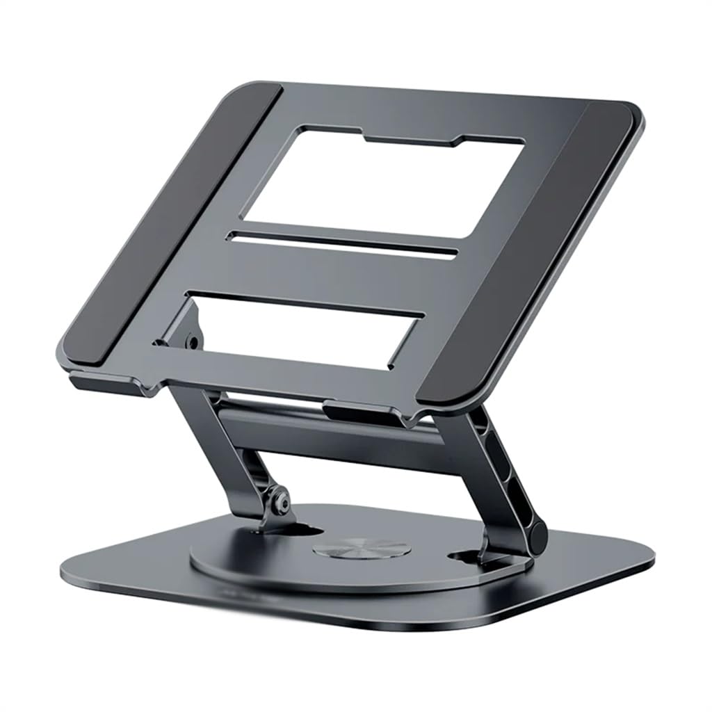 Laptop Stand 360 Rotatable Notebook Holder Liftable Desk Riser Stand Aluminum Alloy Stand Compatible D