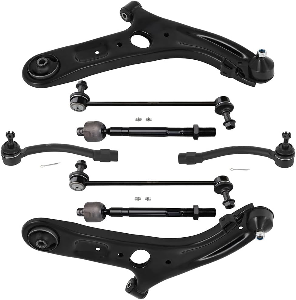 ASAPE Tie Rod End Control Arm Sway Bar End Link Ball Joint 8PCS Front Suspension Kit Fit for 2011-2016 for Hyundai Elantra