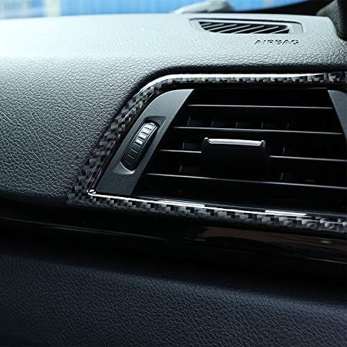 Miniatura 5 de YIWANG Adhesivos de fibra de carbono real para marco de ventilación de aire, 2 unidades, para BMW Serie 3 GT F30 F33 F34 F36 2013-2019 Accesorios