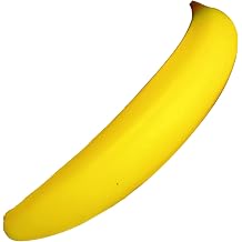 Slow-Rising Ripe Banana Squeeze Toy Soft TPR Fidget for Stress Relief Realistic Fruit-Themed Decompression Gadget Portable Novelty Gift for Anxiety B