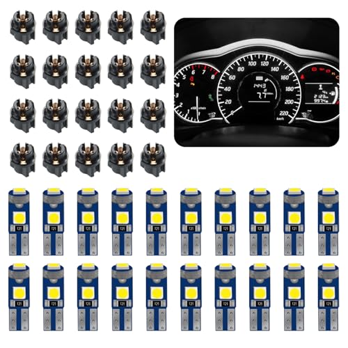 20 bombillas LED T5 74 para tablero con socket PC74