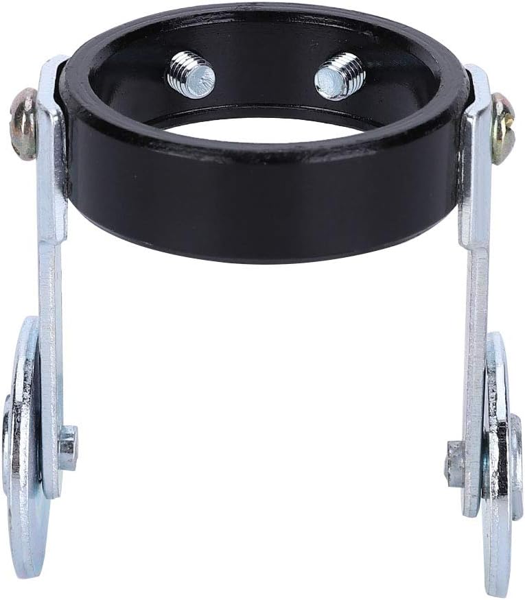Metal Roller Guide Wheel Compatible with P80 Air Cutting Torch, Two Screw Positioning Support for 60A - 120A Arc Machines, 100mm Maximum Cutting Thickness, Black and Silver