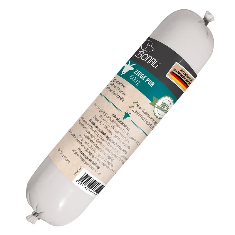 Hundewurst Ziege pur 600g 12 Stück Sparpack