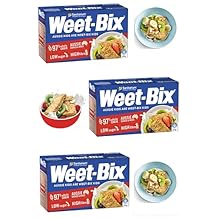 Weet-Bix Biscuits Whole Grain Cereal, Lightly Sweet Whole Grain Wheat Biscuits, Delicious as Part of Breakfasts or Snacks Pack of 3 x 575g Box By Sanitarium Australia