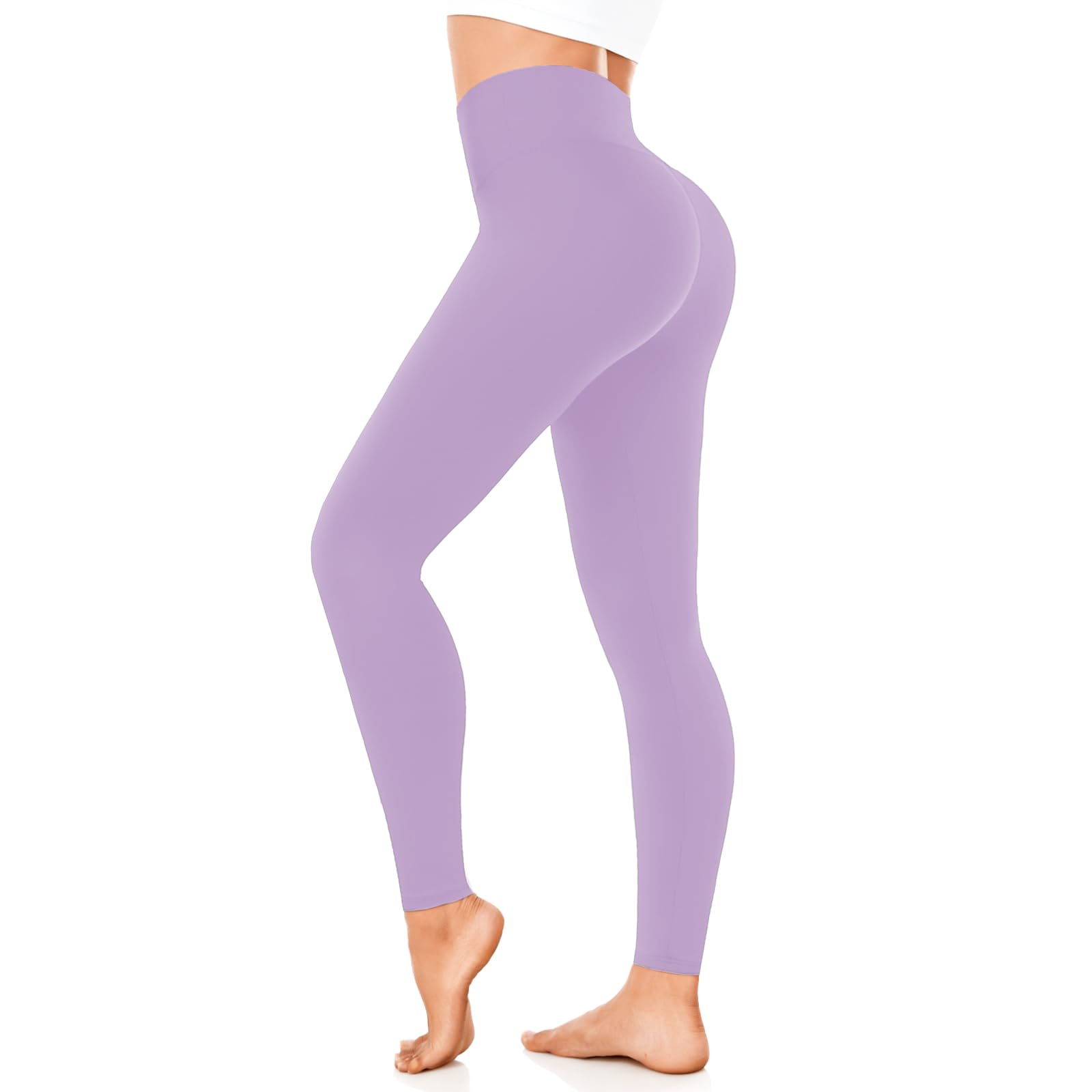 Leggings Damen High Waist Blickdicht Sportleggings Damen Lang Elastisch Bauchkontrolle Slim Fit Sporthose Leggins für Yoga Gym Fitness Alltag.