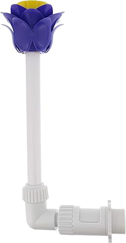 U.S. Pool Supply Fuente de pulverización de cascada en forma de flor para piscina, distancia de espolvoreo ajustable, aireador de pulverización de