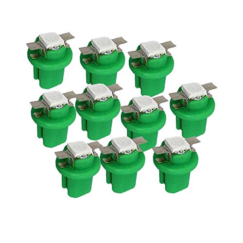 10 Unids/lote Multicolor T5 B8.5D SMD LED Luz De Coche Automóvil Diodo Emisor De Luz Instrumento Tablero Bombillas B8.5 DC 12V - AliExprs