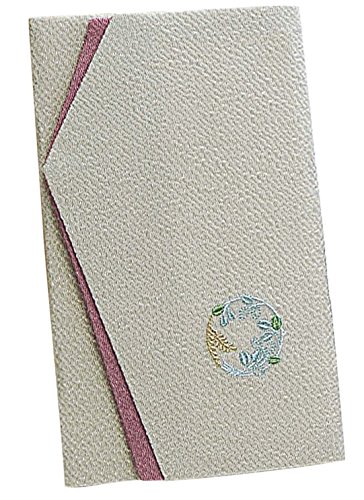 Amazon｜むす美 金封 ふくさ (箱入り) 刺繍 はぎ (グレー) 日本