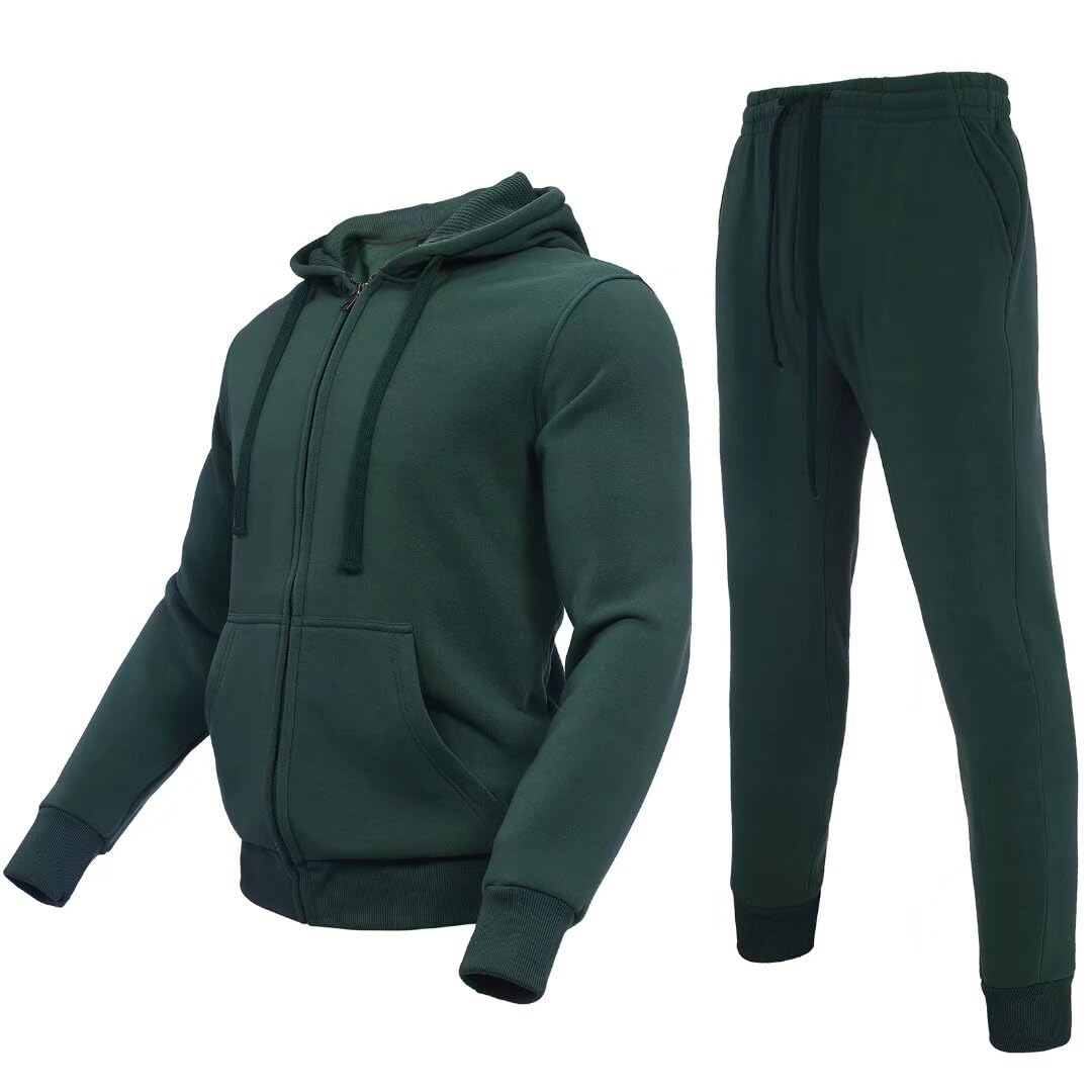 Zusmen Tracksuit Mens, Track Jackets and Pants 2 Piece Outfit