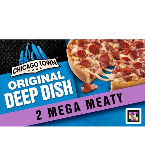 Chicago Town 2 Deep Dish Mega Meaty Pizzas 2 x 157g (Frozen)
