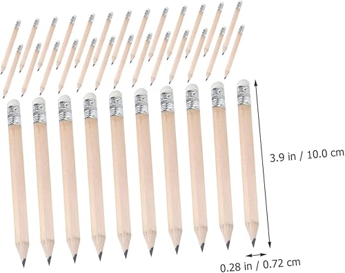 Miniatura 3 de 50 lápices cortos para niños en edad preescolar, herramienta de dibujo, lápices de golf pequeños, lápices cortos, lápices de alumnos, lápices