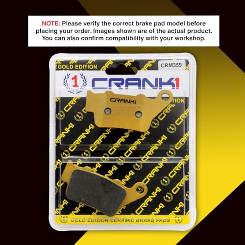 Image of Ceramic Brake Pads Compatible For KTM 390 Adventure (2025 Onwards) | Rear | CRM359 | 1 Set | Smooth Braking | Heat Resistant | Long Life | Disc Friendly