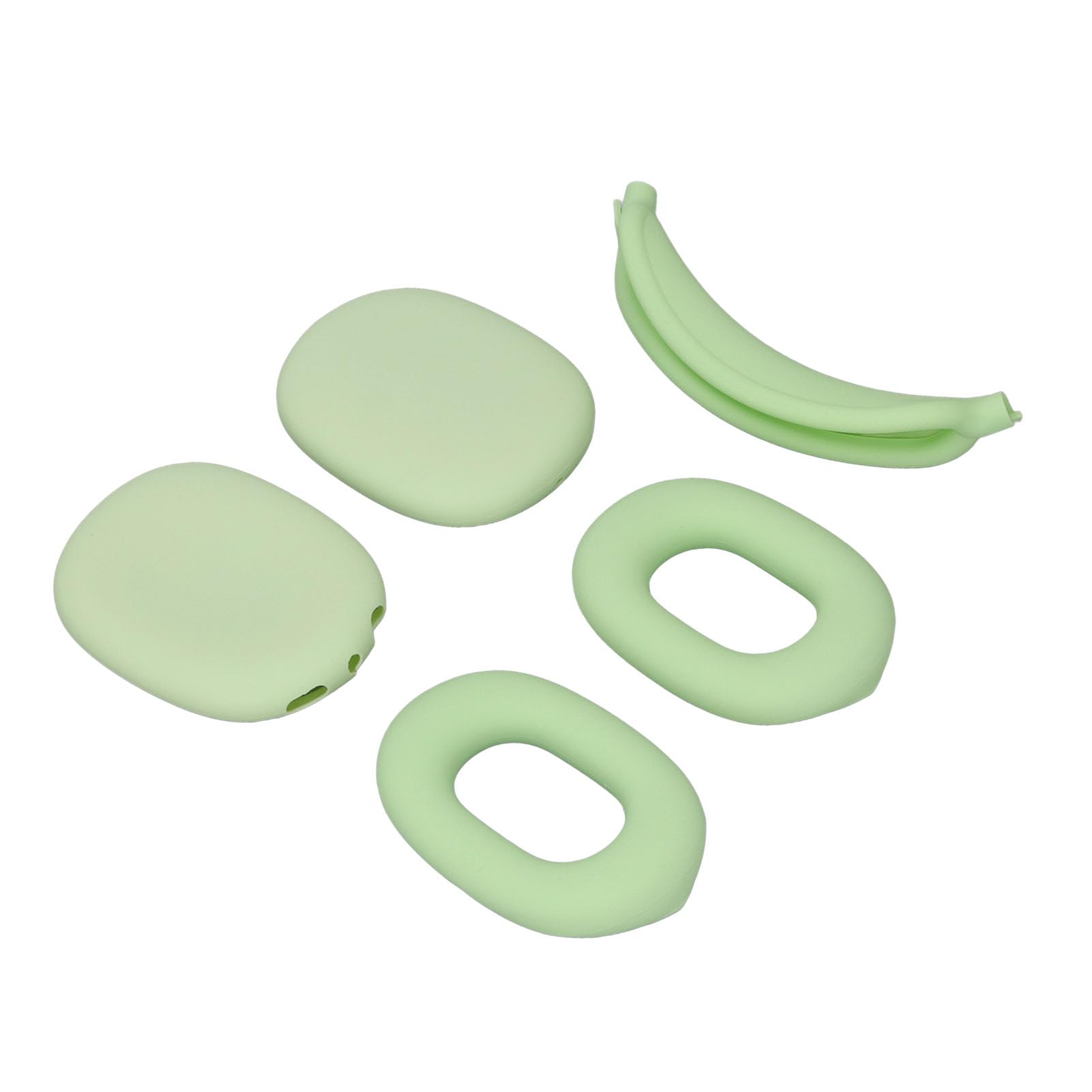 Custodia rigida per cuffie con copriauricolari in silicone, borsa da viaggio in EVA per auricolari, custodia protettiva 3-in-1 per cuffie USB-C con supporto per attivazione e (Verde)