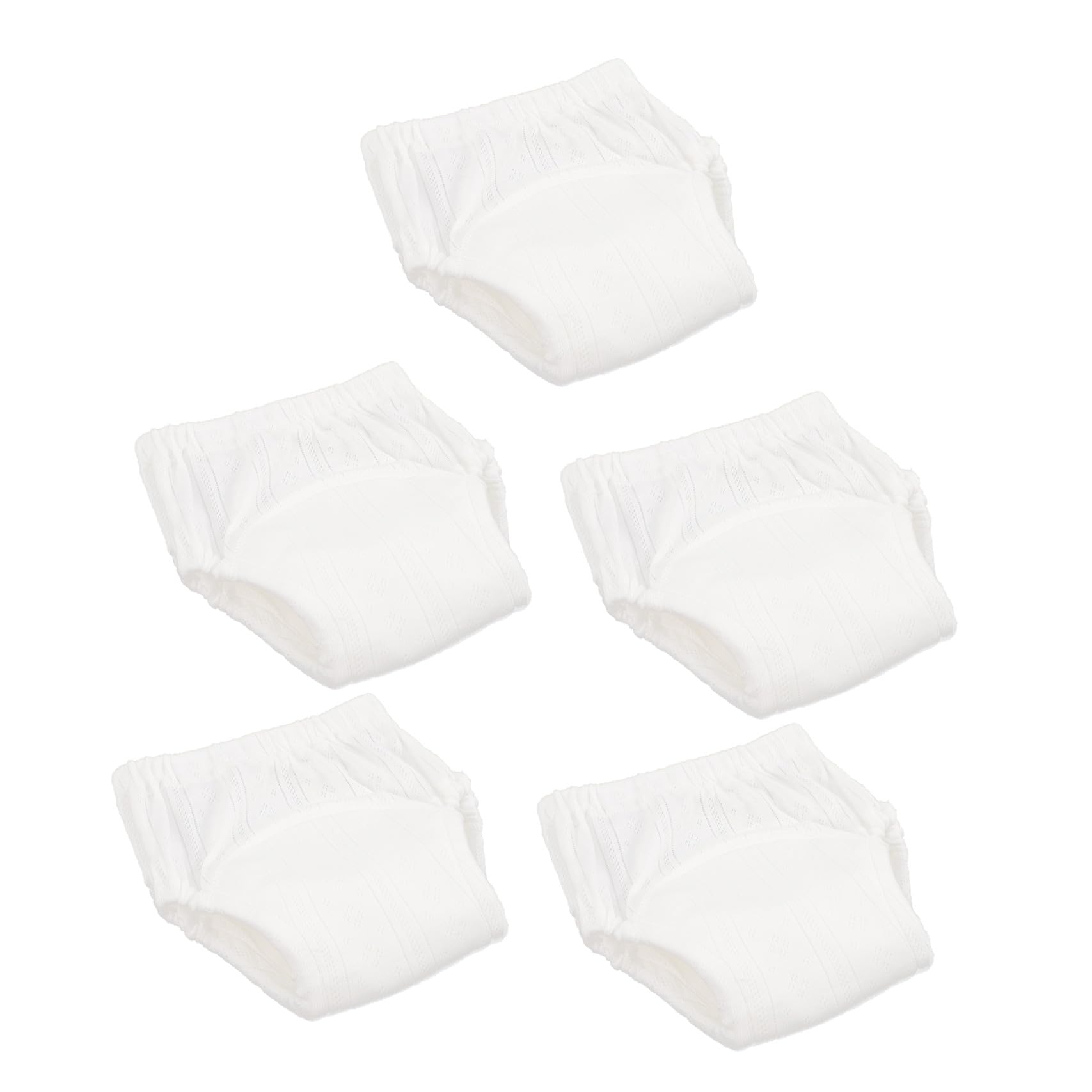 YARNOW Pantalones de Entrenamiento Lavables Cintura Elástica Cómoda para Bebés de Algodón Paquete de 5 Piezas, Talla para Bebés de 9-11kg, Ideales para Aprender a Ir al Baño