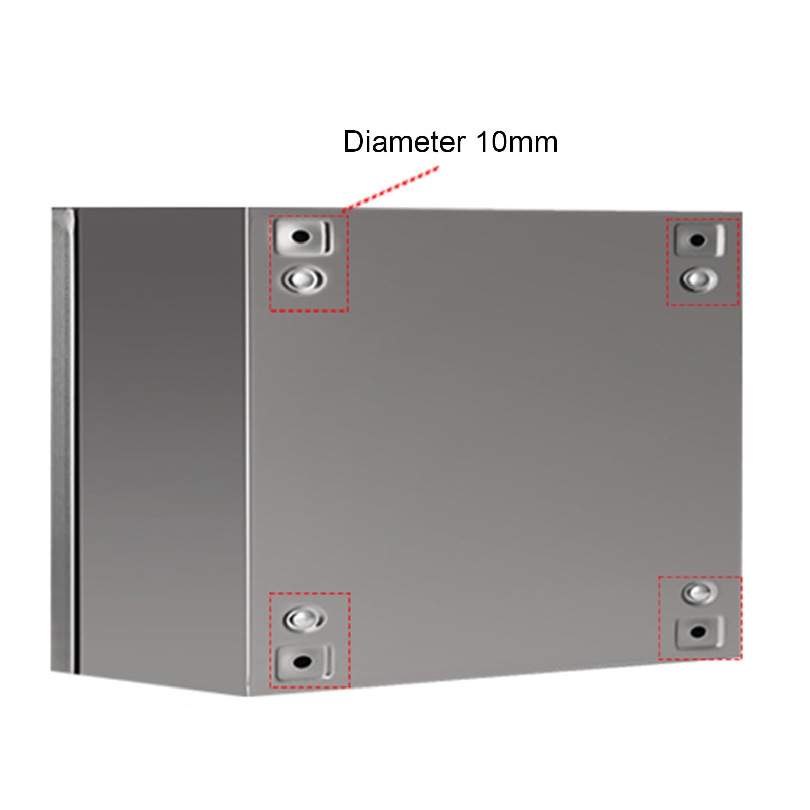 Scatola Elettrica Da Parete In Acciaio Inossidabile 304, Scatola Di Giunzione Elettrica Impermeabile, con Uscita Cavi e Fori Di Montaggio(50x40x20cm/19.7x15.7x7.9in)