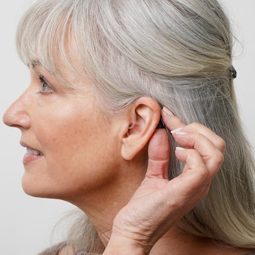 Ceretone Hearing Aids for Seniors - Nexus OTC Hearing Aids with Superior Sound, Discreet & Light Weight, Great Gift, Black