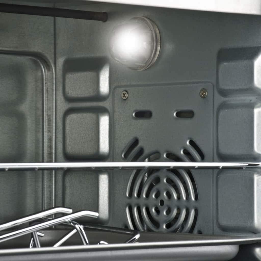 Girmi FE42 Forno Elettrico Ventilato, 2000 W, 42 Litri, Ventilazione, Luce interna, Griglia Inox, Funzione di cottura, Base, Grill, Combinata, Accessori inclusi, Rosso/Nero