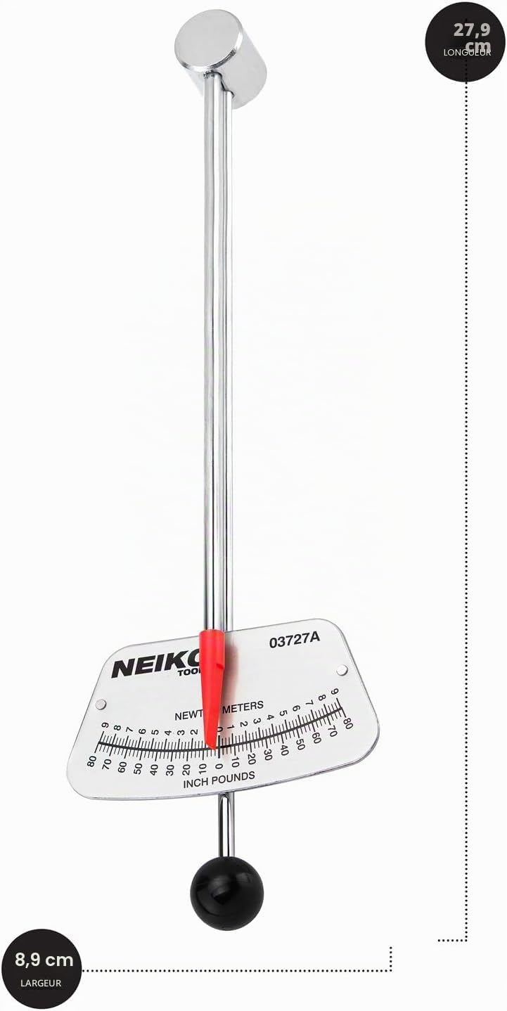 NEIKO 03727A 1/4-Inch Drive Beam Style Torque Wrench | 0-80 in/lb 9 Nm by