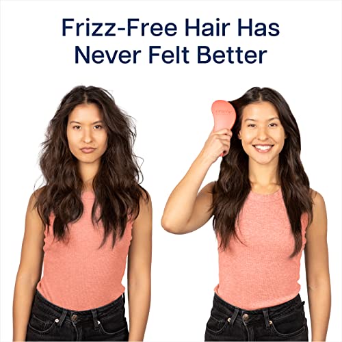 Crave Naturals Glide Thru Detangling Hair Brush For Adults & Kids Hair - Detangler Brush For Natural, Curly, Straight, Dry Or Wet Hair Brushes For Women & Men - 1 Pack - Coral #TOP6