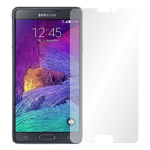 Slabo 2 x Protector de Pantalla para Samsung Galaxy Note 4 lámina Protectora de Pantalla Ultra Transparente Invisible